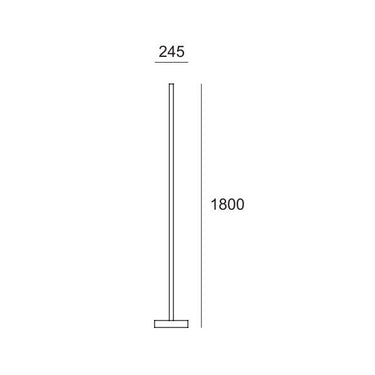Piantana led 48w x lato bianco WW schermo piatto INDIPENDENTE SU OGNI LATO Athena illuminazione Lampade da terra